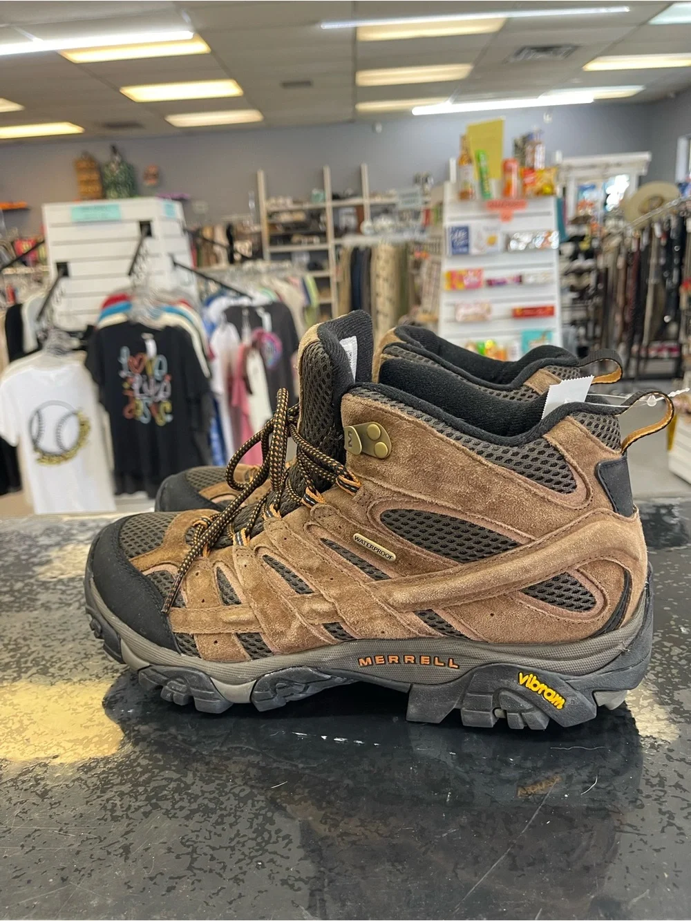 Merrell Men's Moab 3 Mid Waterproof Brown and Black Hiking Boots